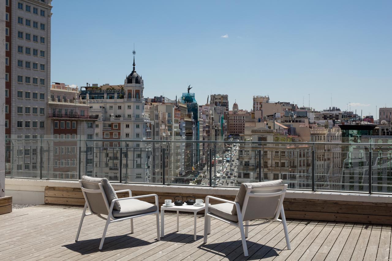 Barcelo Torre De Madrid Hotel Luaran gambar Rooftop terrace